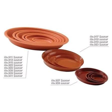 BABA POT SAUCER 921 13.1X13.1X1.6CM BROWN