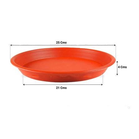 BABA POT SAUCER 912 20X20X2.6CM BROWN
