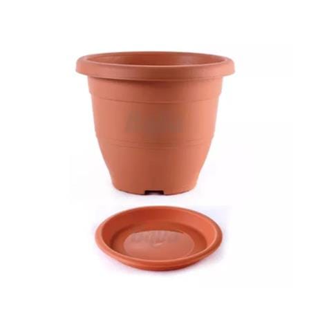 BABA BIODEGRADABLE ELEGANT SERIES FLOWER POT EG-310 COTTA