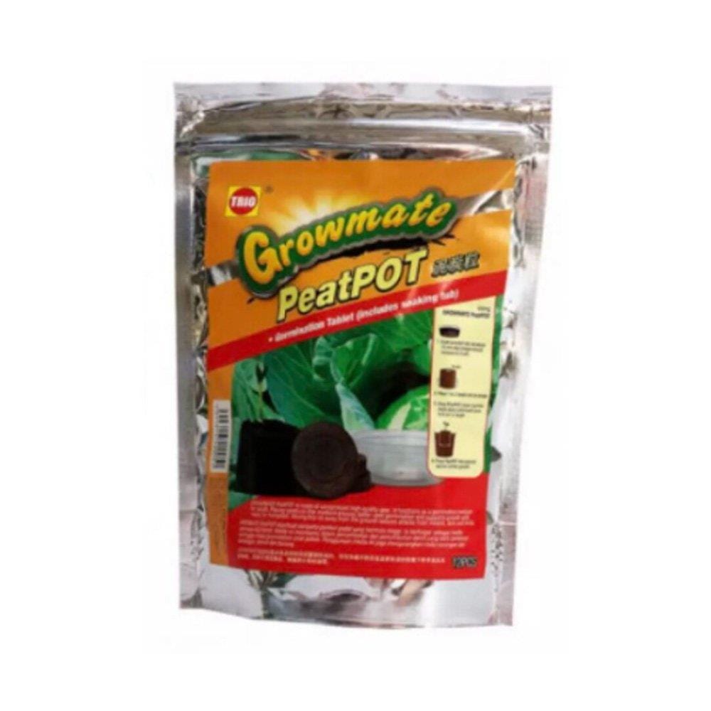 GROWMATE PEAT POT TRIO TP004 12PC