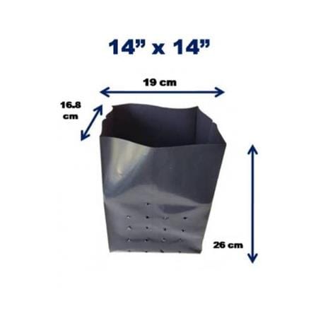 POLY BAG 141 TRIO TT007 2.5X17X19CM BLK