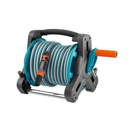 GARDENA CLASSIC HOSE REEL 10M (8010) BLUE/ORANGE/GREY