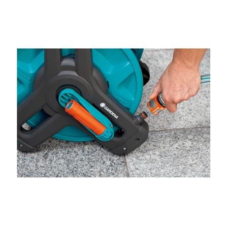 GARDENA CLASSIC HOSE REEL 10M (8010) BLUE/ORANGE/GREY