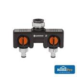 GARDENA TWIN-TAP CONNECTOR TWO DEVICES TO THE TAP 8193