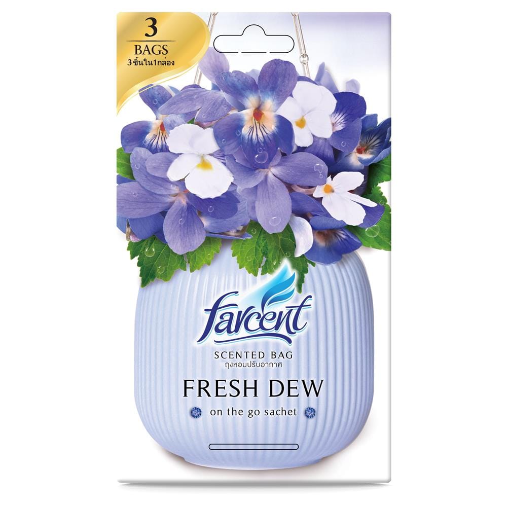 FARCENT SCENTED BAG 3X10G FRESH DEW