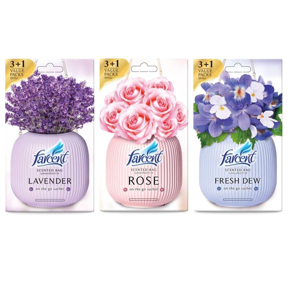 FARCENT SCENTED BAG 3X10G FRESH DEW
