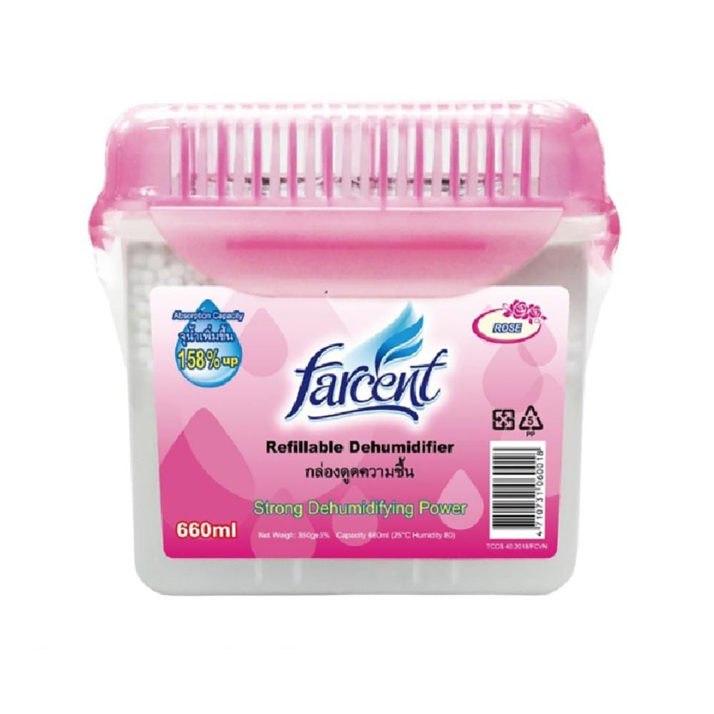 FARCENT DEHUMIDIFIER ROSE 660ML
