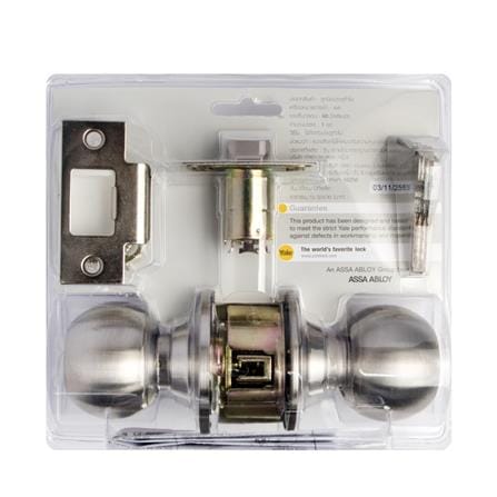 YALE ENTRANCE KNOB KN-VCA5127US32D SATIN STEEL