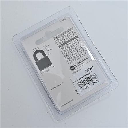 YALE 30MM ESSENTIAL STANDARD SHACKLE PADLOCK YE1/30/115/1