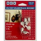REX HANDY HARWALL HOOK 1001 WHITE