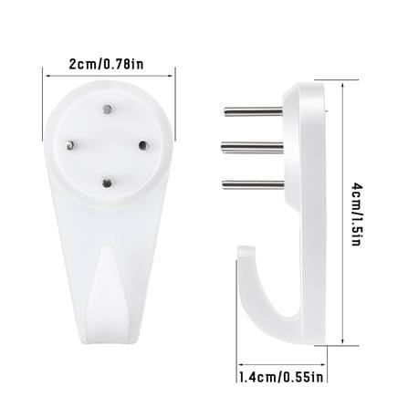 REX HANDY HARWALL HOOKS 1002 WHITE