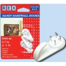 REX HANDY HARDWALL HOOKS 1003 WHITE