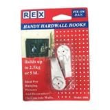 REX HANDY HARDWALL HOOKS 1004 WHITE