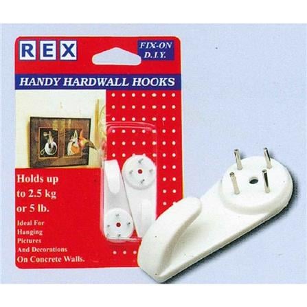 REX HANDY HARDWALL HOOKS 1004 WHITE