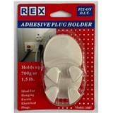 REX ADHESIVE PLUG HOLDER 1007 WHITE