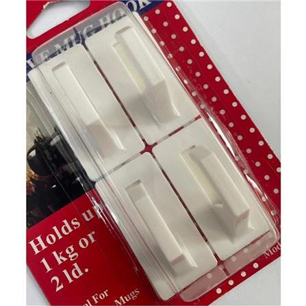 REX ADHESIVE MUG HOOK 1013 WHITE