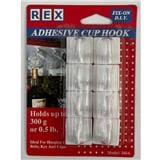 REX ADHESIVE CUP HOOK 1014 WHITE