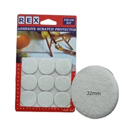 REX ADHESIVE SCRATCH PROTECTOR 32MM 1035 WHITE