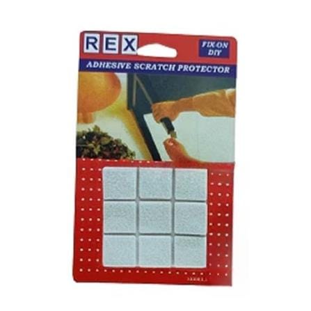 REX ADHESIVE SCRATCH PROTECTOR 25X25MM 1037 WHITE