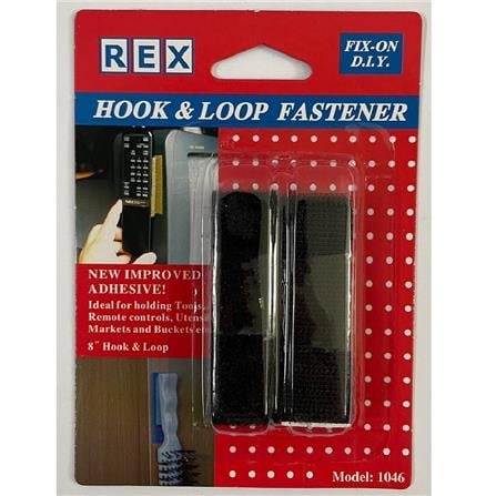 REX HOOK & LOOP FASTENER 1046 BLACK