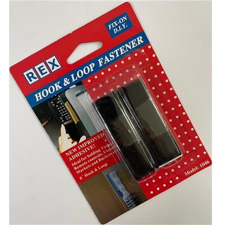 REX HOOK & LOOP FASTENER 1046 BLACK