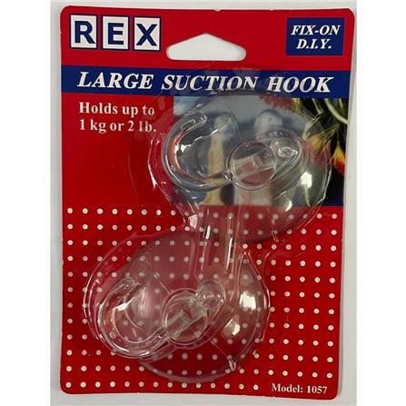REX LARGE SUCTION HOOK 1057 CLEAR