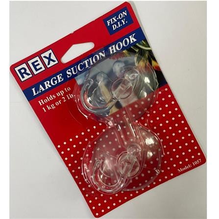 REX LARGE SUCTION HOOK 1057 CLEAR