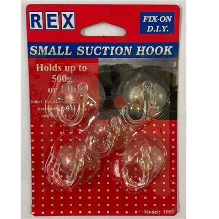 REX SMALL SUCTION HOOK 1059 CLEAR