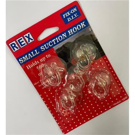 REX SMALL SUCTION HOOK 1059 CLEAR