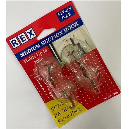 REX MEDIUM SUCTION HOOK 1060 CLEAR