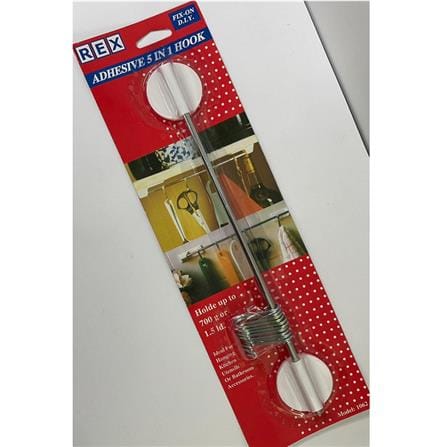 REX ADHESIVE 5IN1 HOOK 1062 WHITE