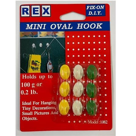 REX MINI OVAL HOOK 1082 MIX COLOUR