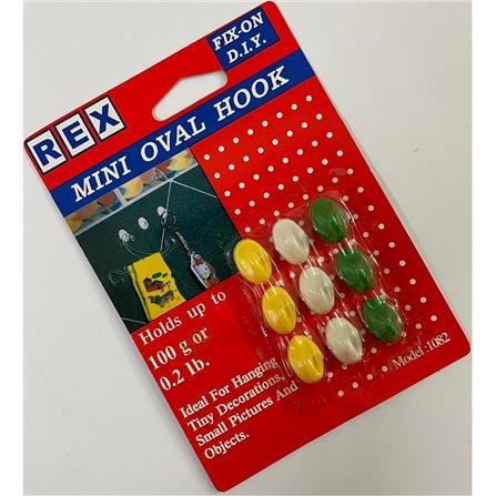 REX MINI OVAL HOOK 1082 MIX COLOUR