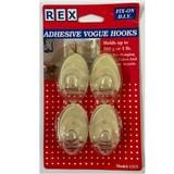 REX ADHESIVE VOGUE HOOK 1253 CLEAR