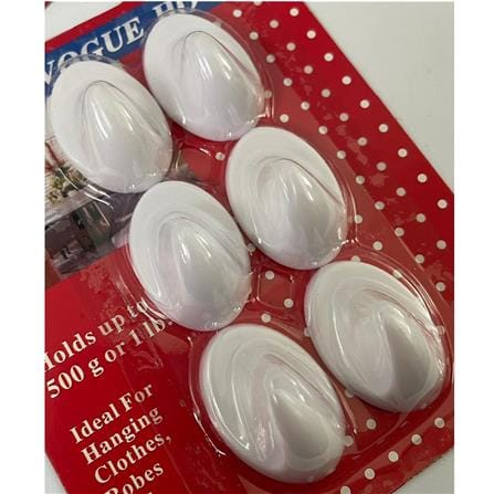 REX ADHESIVE VOGUE HOOK 1295 WHITE