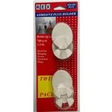 REX ADHESIVE PLUG HOLDER 7007 WHITE