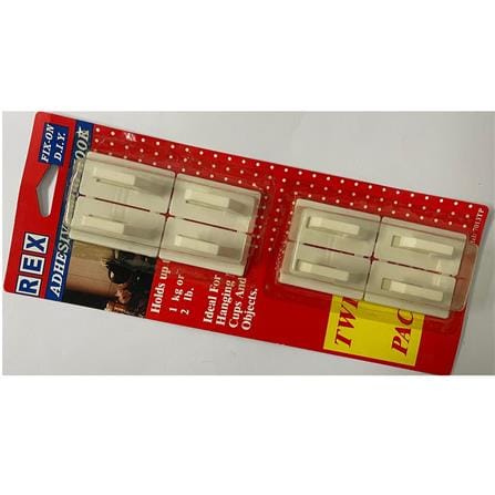 REX ADHESIVE MUG HOOK 7013 WHITE