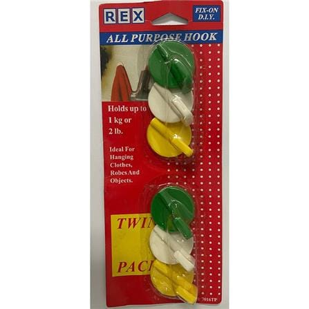 REX ALL PURPOSE HOOK 7016 MIX COLOUR