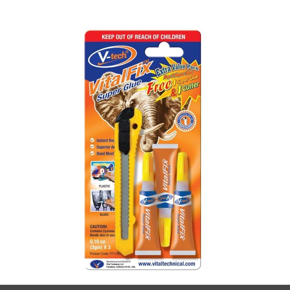 V-TECH SUPER GLUE VT-118C 3GM 3 PCS