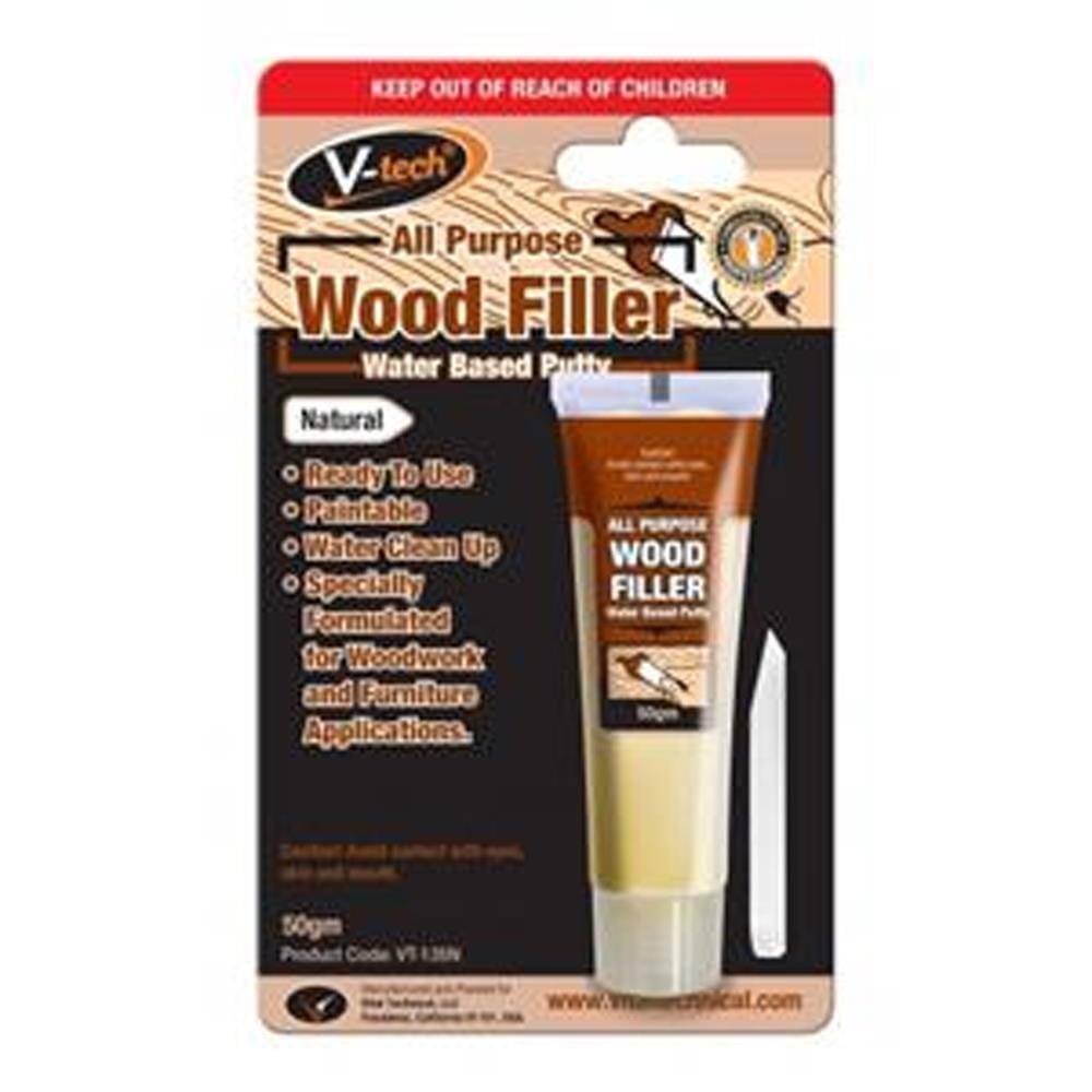 V-TECH ALL PURPOSE WOOD FILLER VT-135 BROWN 50G