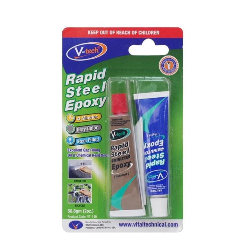 V-TECH VT-140B1  STEEL EPOXY 4 MINUTES BLACK