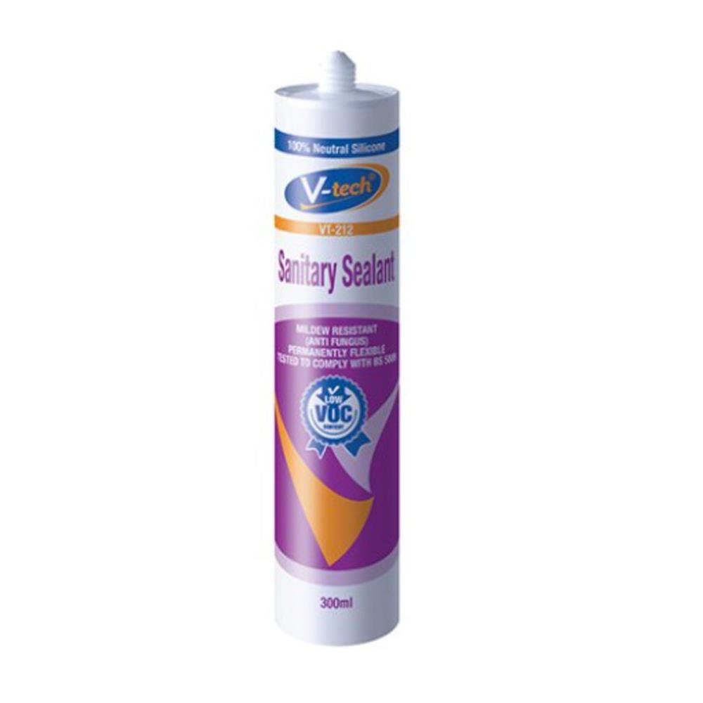 V-TECH SANITARY SEALANT SILICONE VT-212 CLEAR