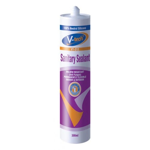 V-TECH SANITARY SEALANT SILICONE VT-212 CLEAR