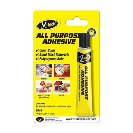 V-TECH ALL PURPOSE ADHESIVE VT-912C 20ML CLEAR