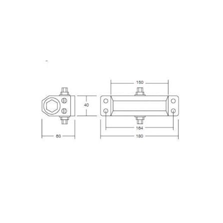 GERE SURFACE MOUNTED DOOR CLOSER G801 SILVER