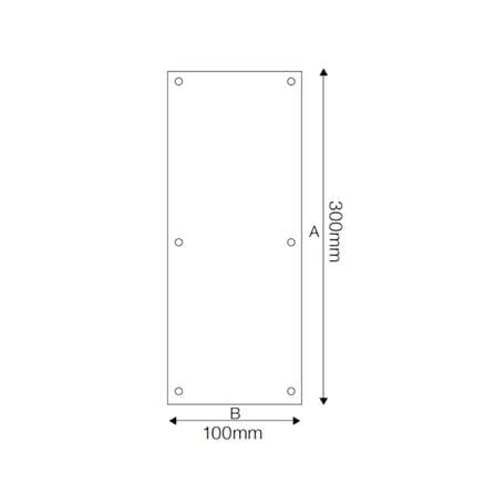 GERE PUSH HANDLE GPH-1 STAINLESS STEEL 1 EACH SATIN CHROME