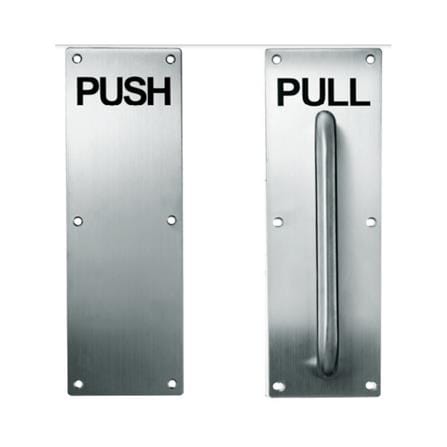 GERE PUSH HANDLE GPH-1 STAINLESS STEEL 1 EACH SATIN CHROME