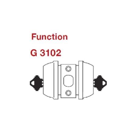 GERE DOUBLE DEADBOLT G3102-M26D SATIN CHROME