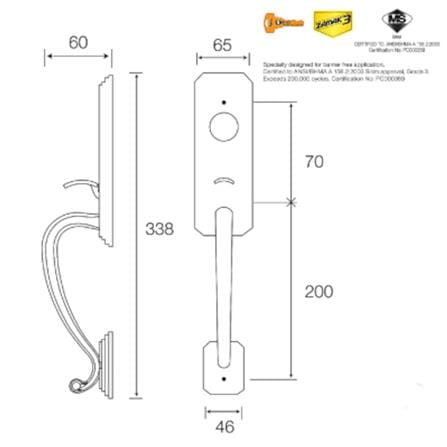 GERE G28091-M11  HANDLE GRIP SET