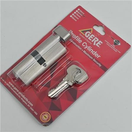 GERE PROFILE CYLINDER GC801S-M26D 80MM CHROME